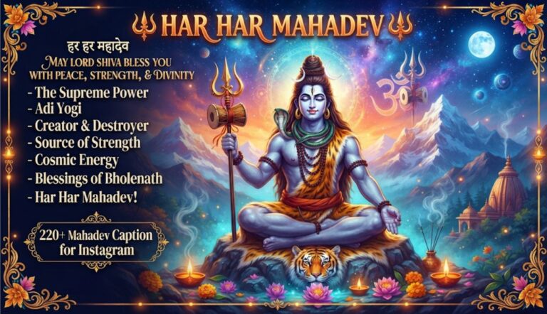 220+ Mahadev Caption for Instagram in English